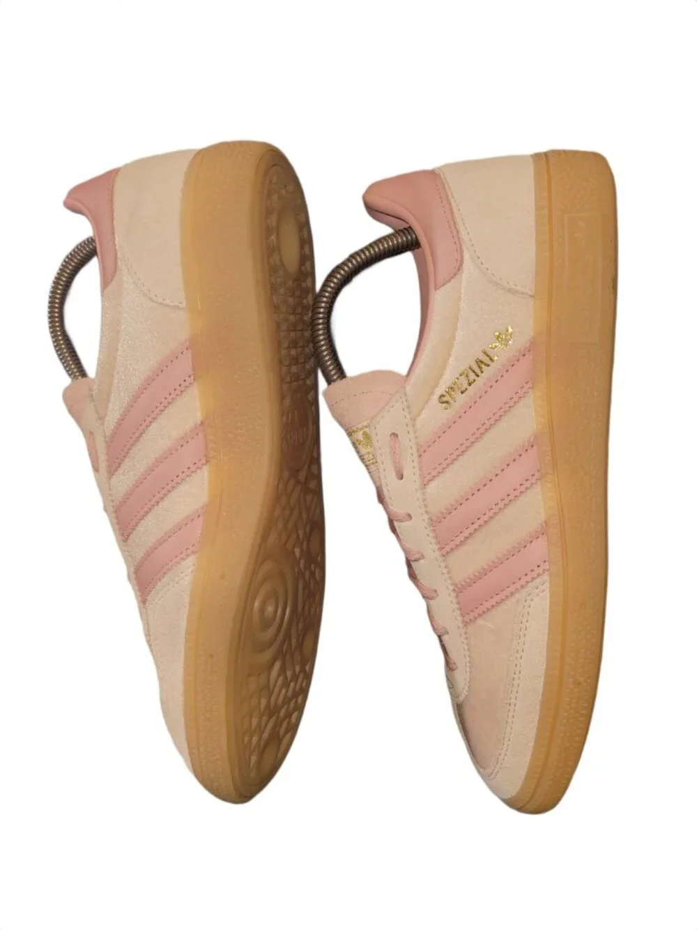 Adidas Handball Spezial Wonder Quartz Pink Tan Gum Sneakers ♀️ Women's Size 8.5 - Picture 10 of 16